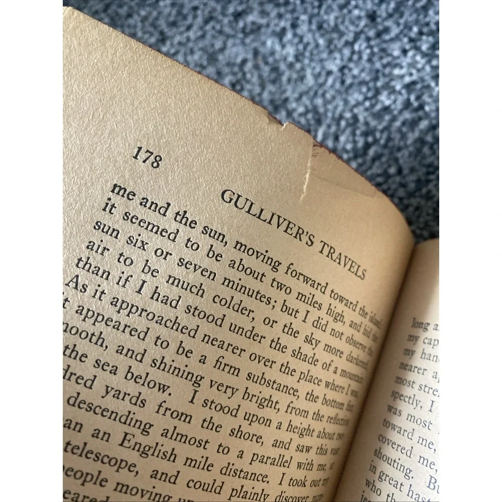 Vintage Pre-1944 Hardback Copy of Gulliver's Travels by Johnathan Swift Classic